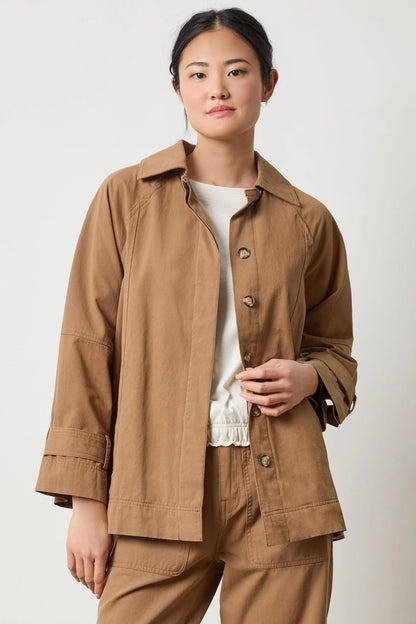 COLLARED TWILL JACKET PA3121
