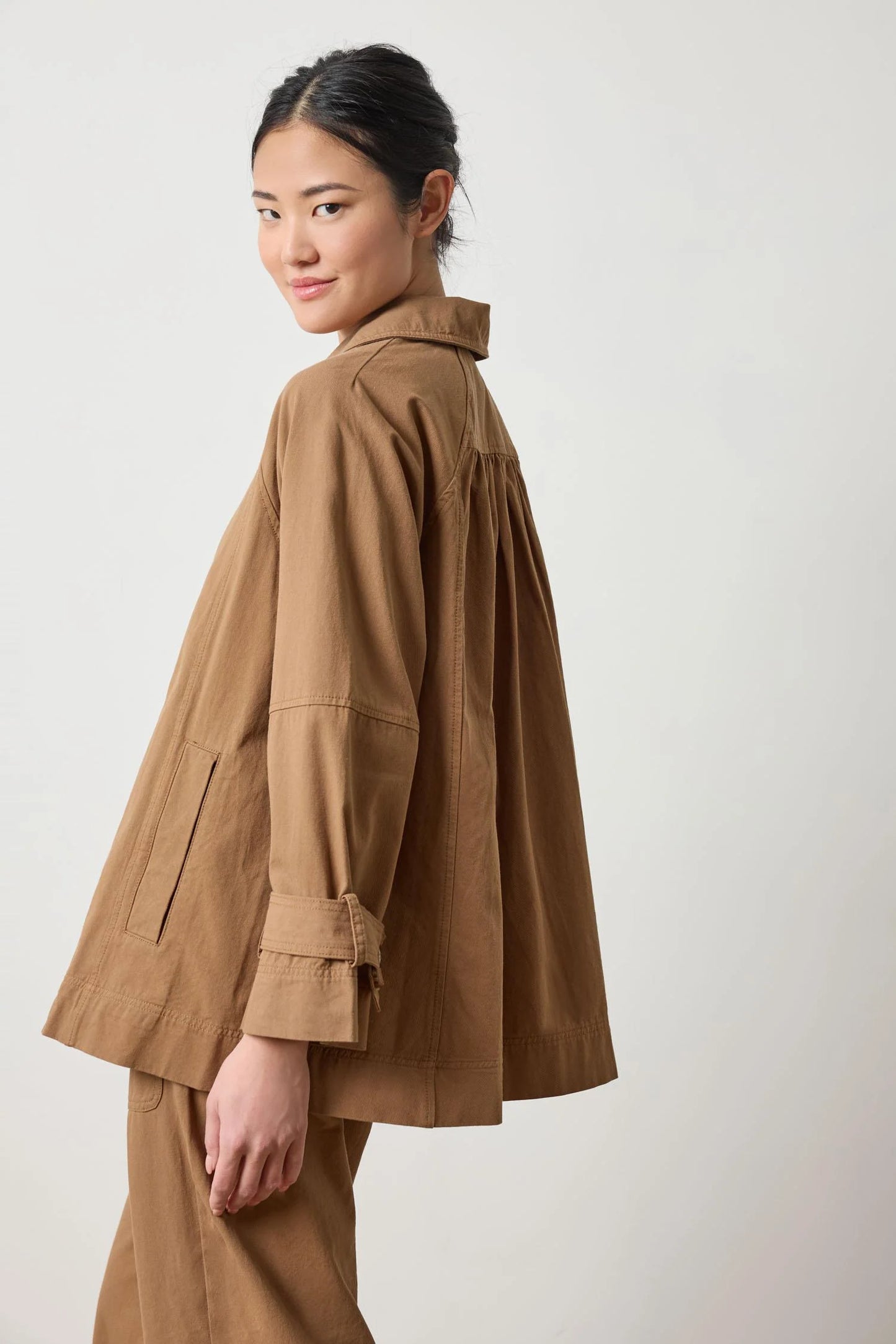 COLLARED TWILL JACKET PA3121
