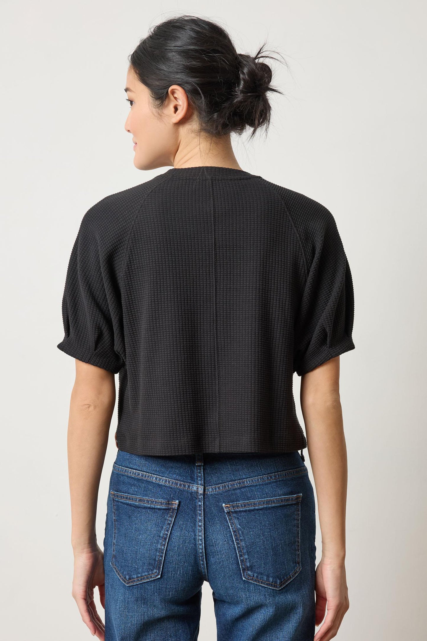 PLEATED SLEEVE TOP PA3136