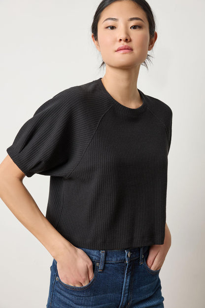 PLEATED SLEEVE TOP PA3136
