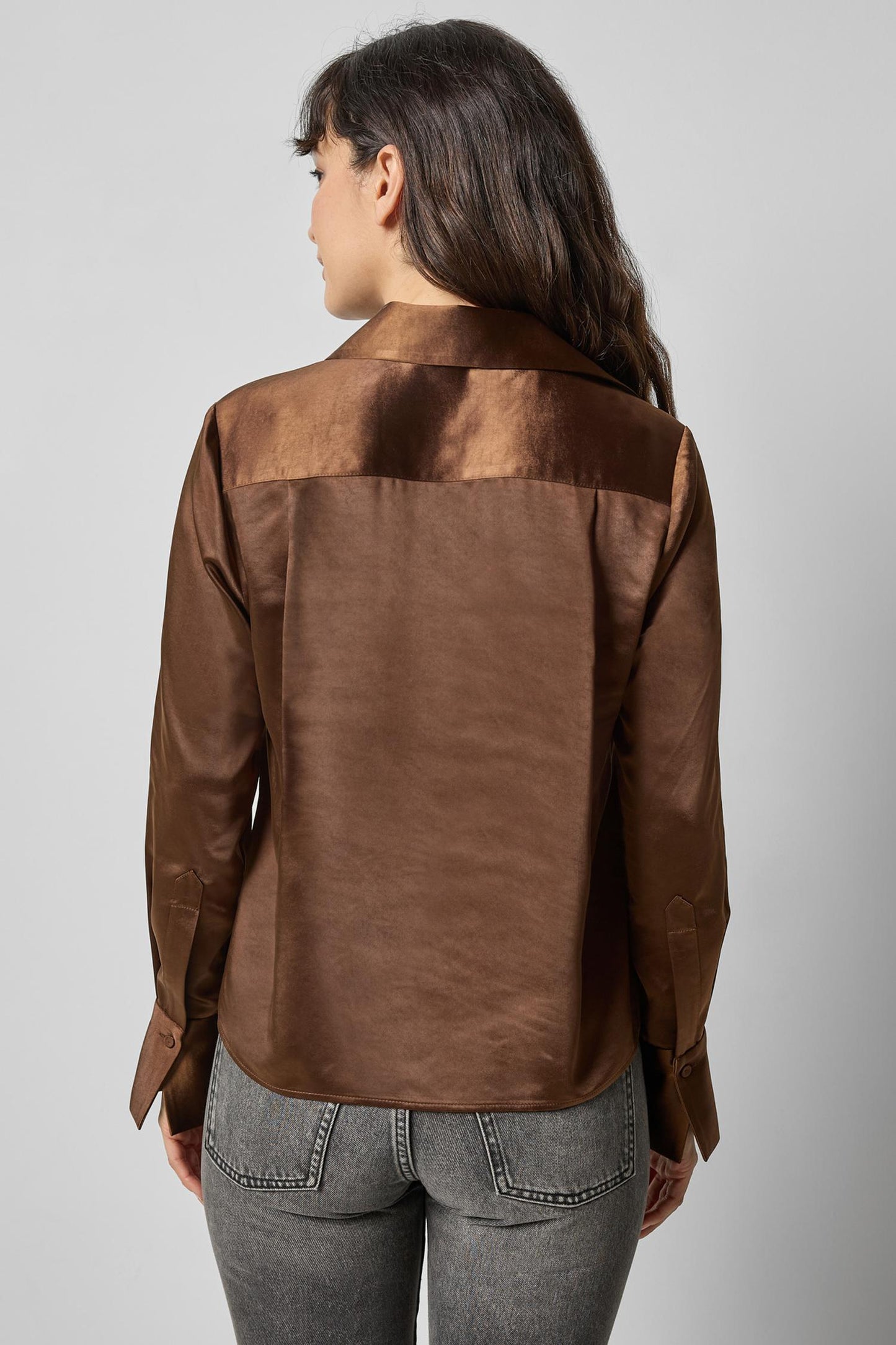 SATIN BUTTON DOWN PA3147