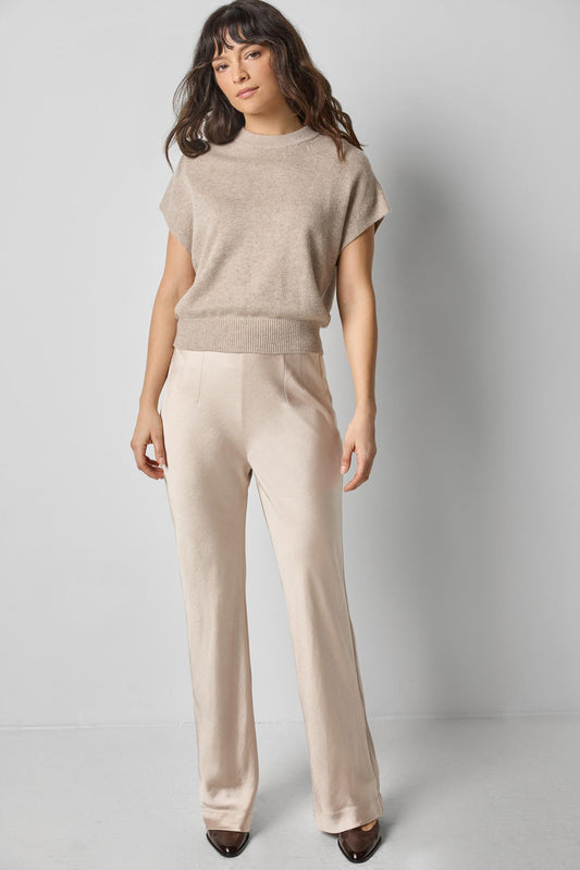 SATIN CLEAN FRONT PANT PA3150