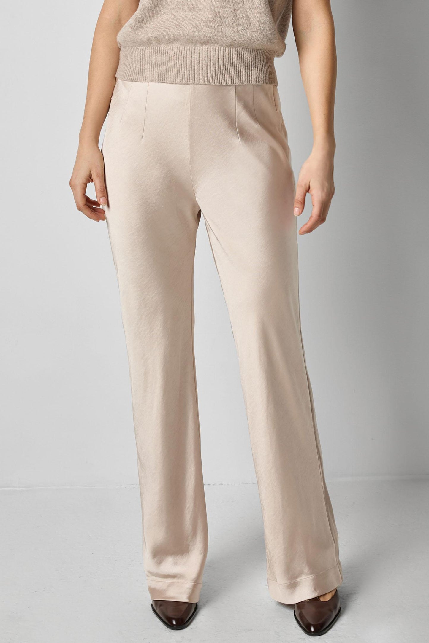 SATIN CLEAN FRONT PANT PA3150