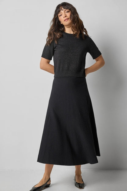 SHORT SLEEVE SPARKLE SWEATER PA3207