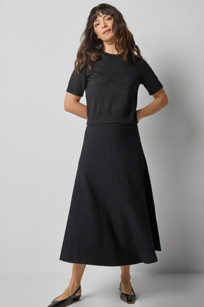 SHORT SLEEVE SPARKLE SWEATER PA3207