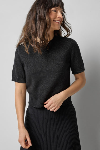 SHORT SLEEVE SPARKLE SWEATER PA3207