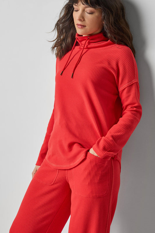 ROUNDED HEM MOCK NECK PA3225