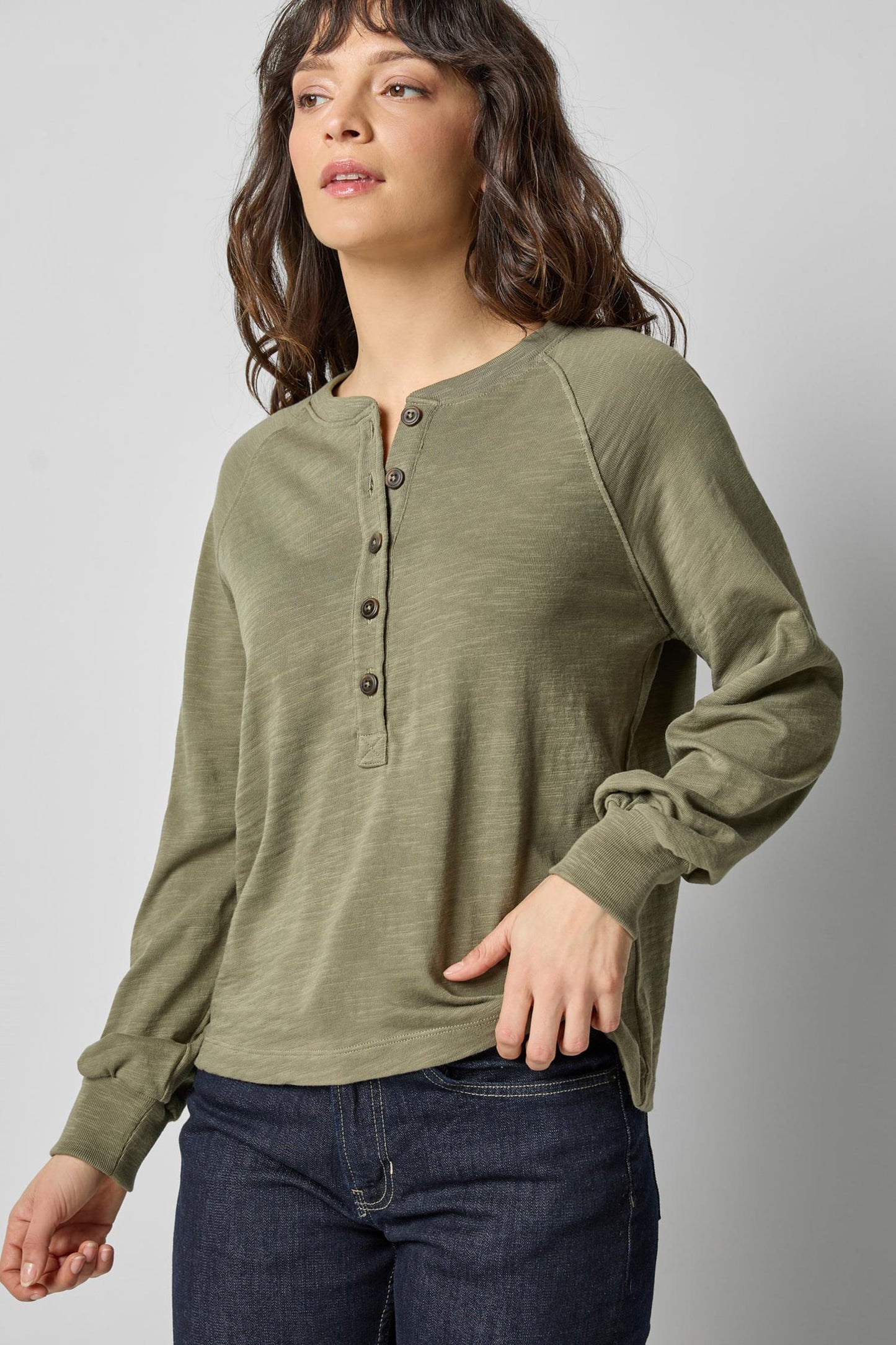 FULL SLEEVE HENLEY PA3233