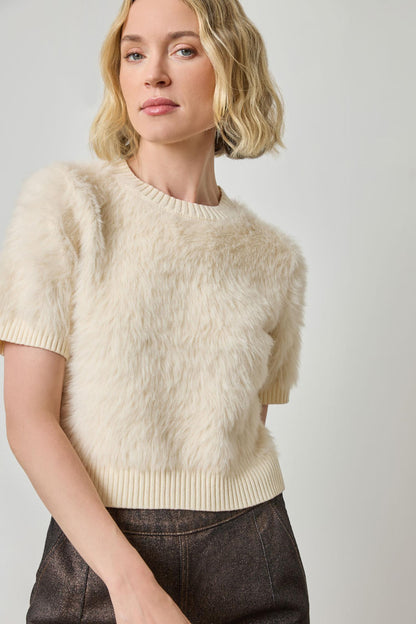 SHORT SLEEVE BRUSHED CREWNECK PA3244