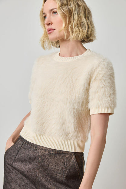 SHORT SLEEVE BRUSHED CREWNECK PA3244