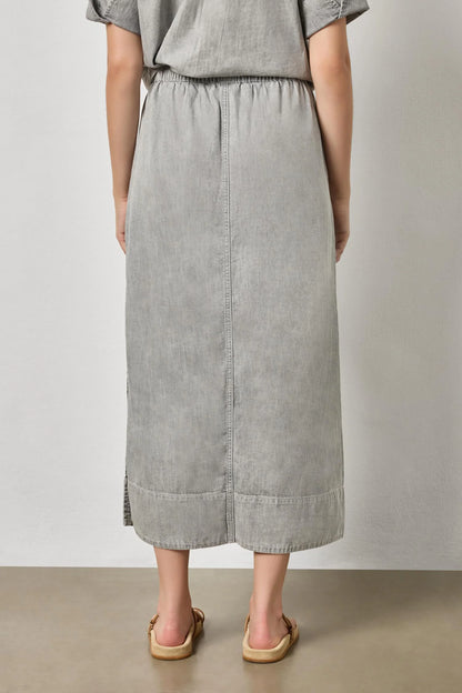 DENIM DRAWCORD SKIRT PA3259