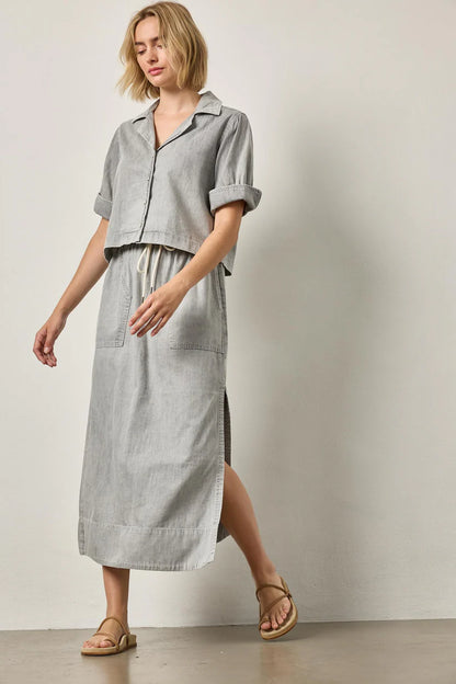 DENIM CUFF SHIRT PA3260