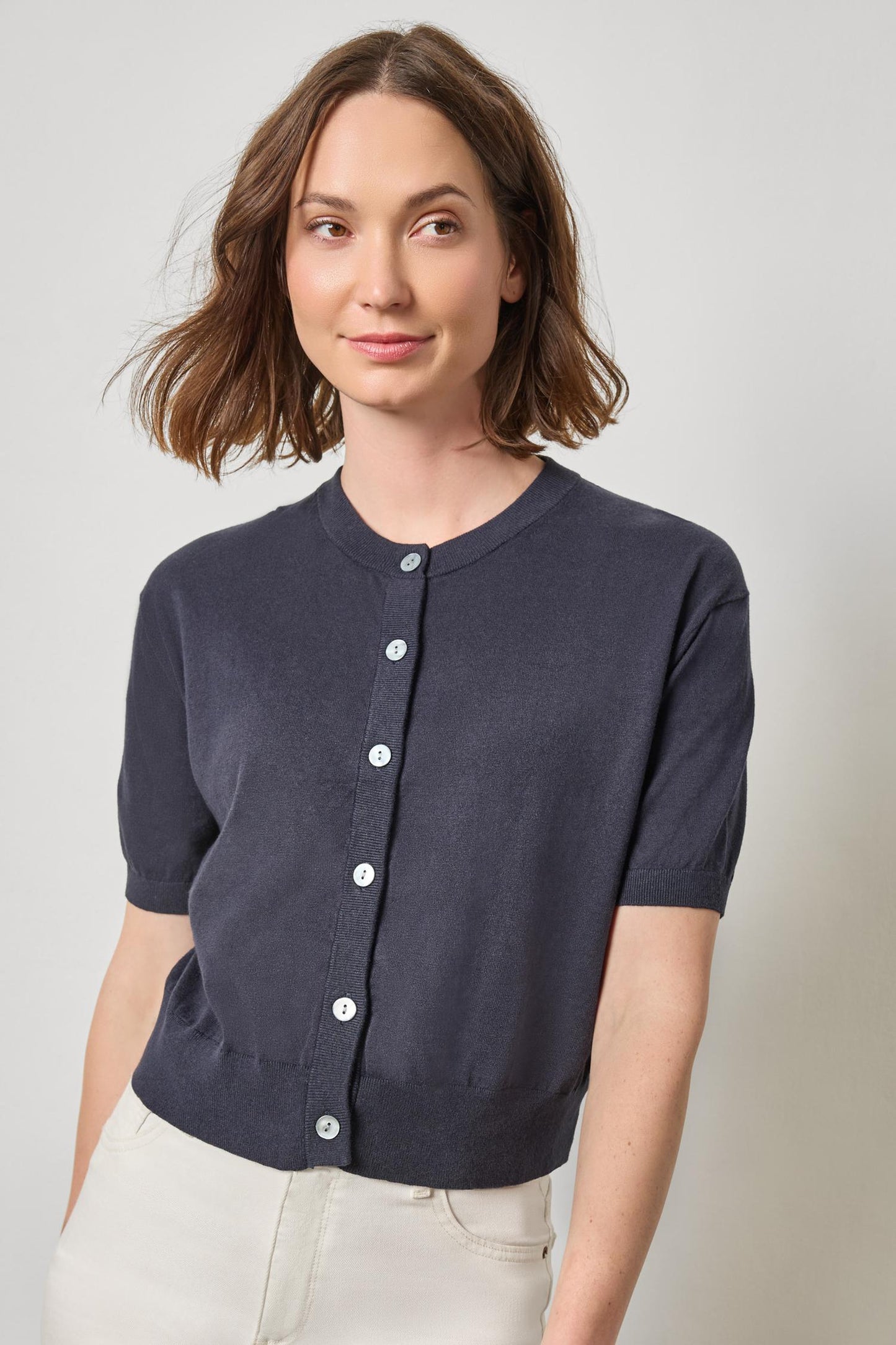 SHORT SLEEVE CARDIGAN PA 3286