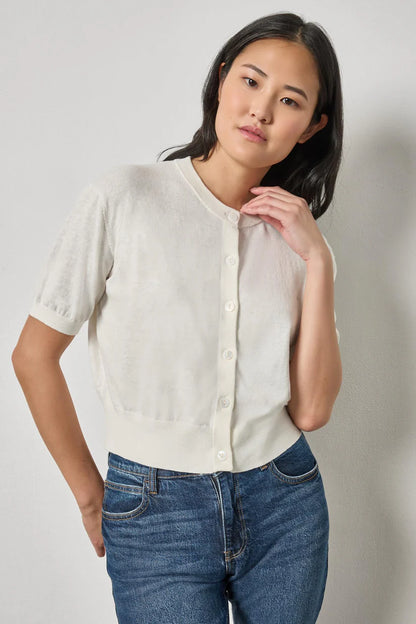SHORT SLEEVE CARDIGAN PA 3286