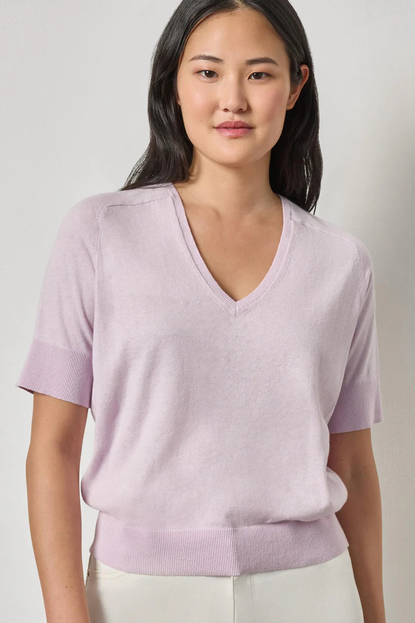 V NECK SADDLE SLEEVE SWEATER PA3287