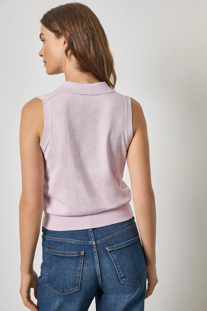 SLEEVELESS POLO SWEATER PA3288