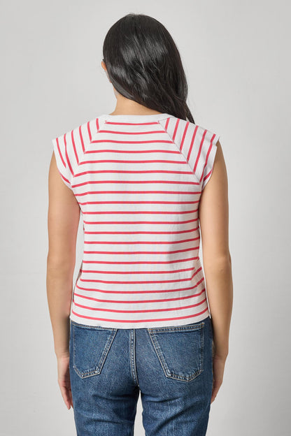 RIB STITCH SHORT SLEEVE SCOOP PA3326