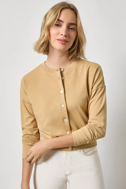 RIB TRIM CARDIGAN PA3336