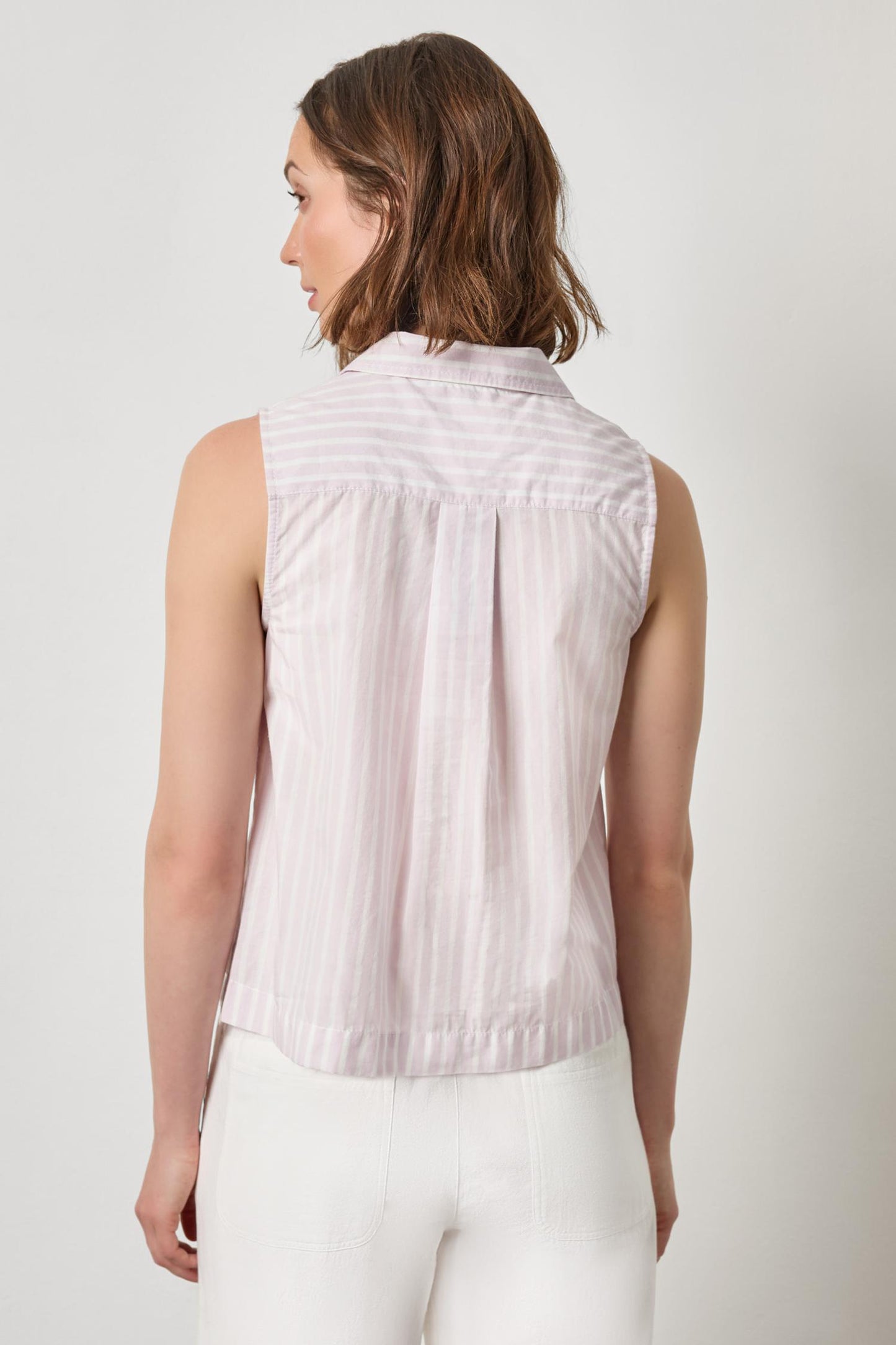 STRIPE SLEEVELESS SHIRT PA3385