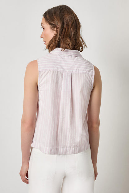 STRIPE SLEEVELESS SHIRT PA3385