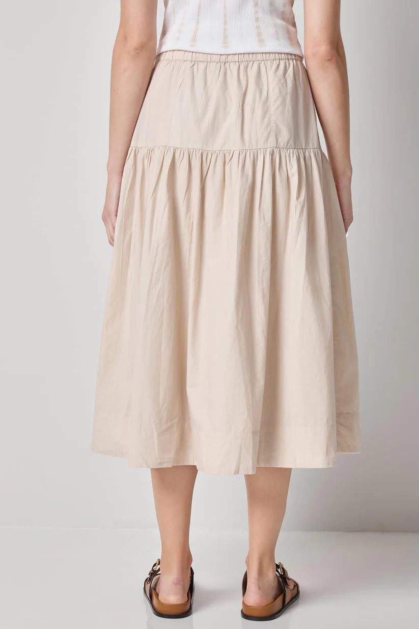 POPLIN YOKE SKIRT PA3410
