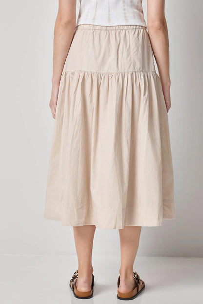 POPLIN YOKE SKIRT PA3410