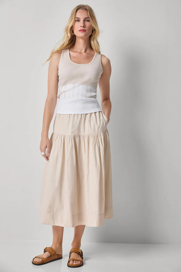 POPLIN YOKE SKIRT PA3410