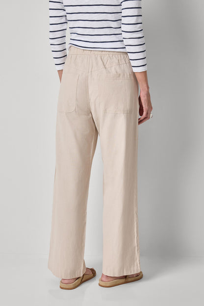 LINEN BLEND STRAIGHT LEG PANT PA3446