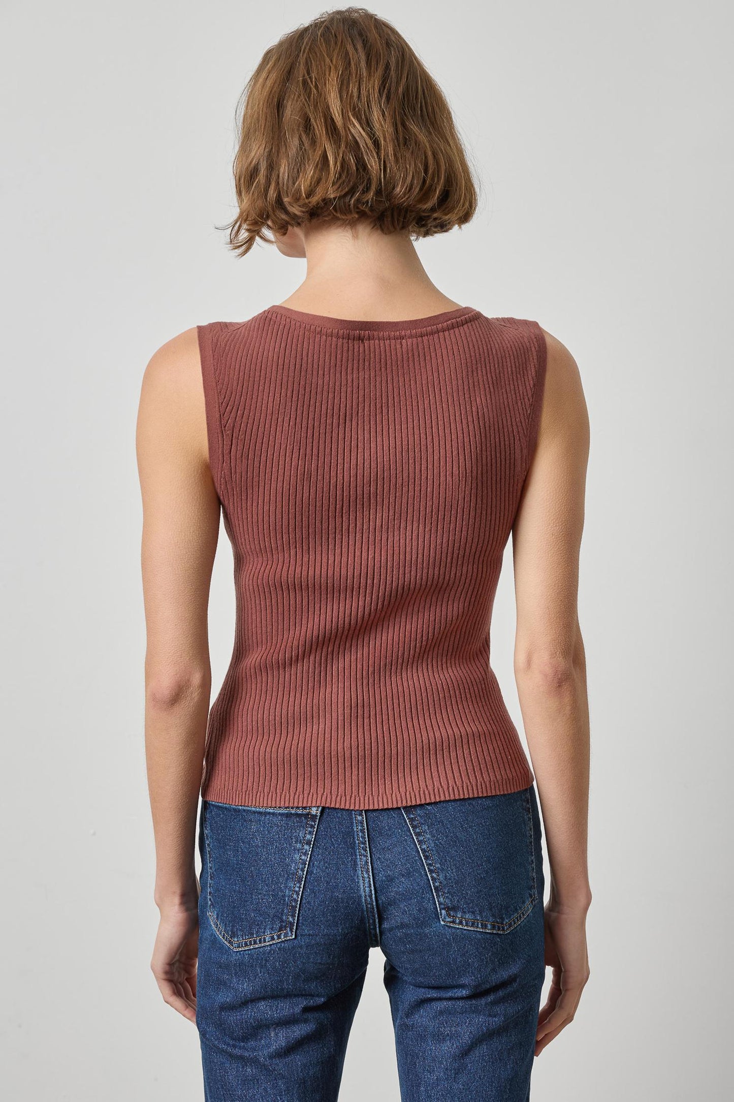 SLEEVELESS RIB TOP PA3492
