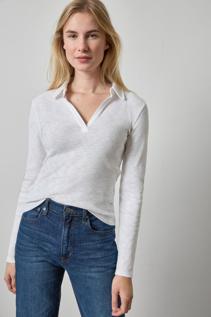 LONG SLEEVE POLO NECK PA3529