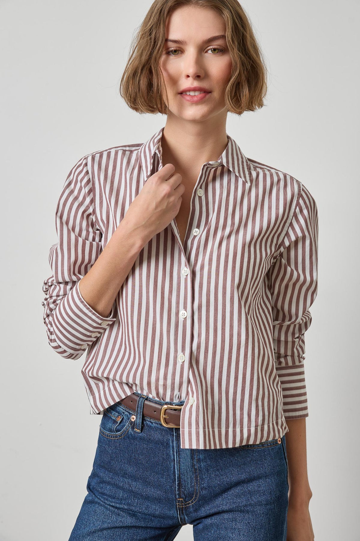 STRAIGHT FIT SHORT BUTTON DOWN PA3536