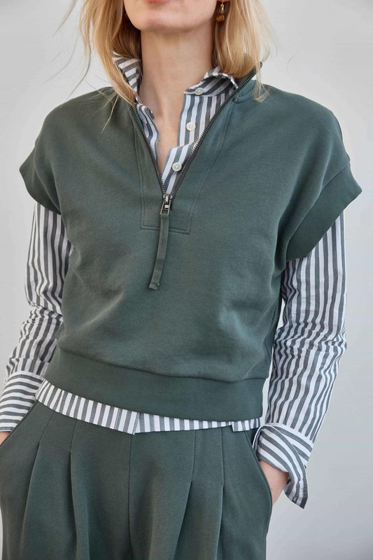 DOLMAN SLEEVE BUTTON DOWN SHIRT PA3538