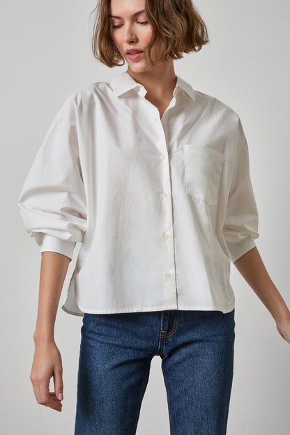 DOLMAN SLEEVE BUTTON DOWN SHIRT PA3538
