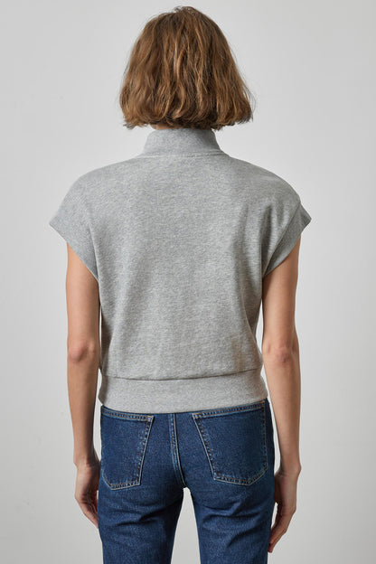 ZIP MOCK NECK TOP PA3540