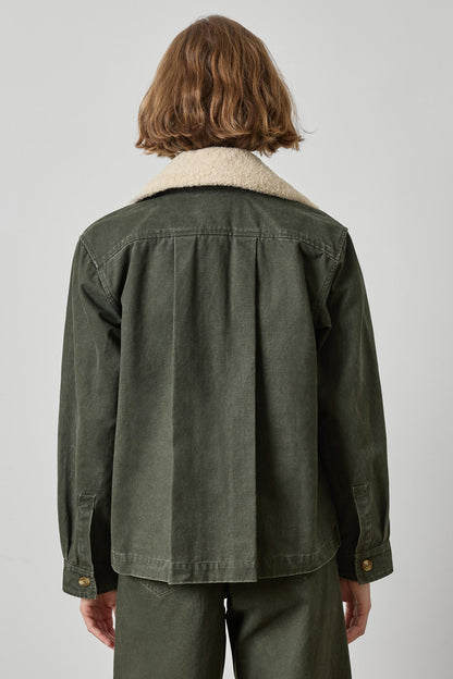 WASHED TWILL PLEAT BACK JACKET PA3546