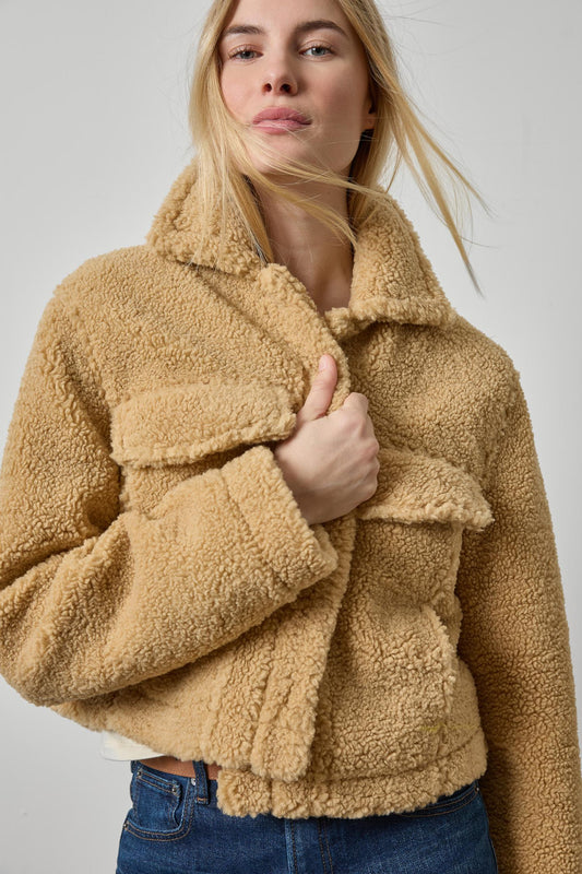 SHERPA COLLARD JACKET PA3549