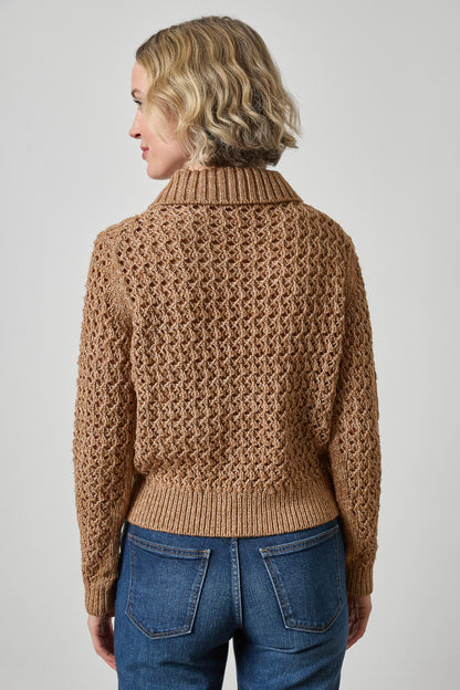 TEXTURED POLO SWEATER PA3589
