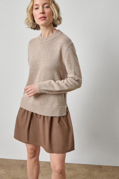 SHORT COMBO SWEATER DRESS PA3595