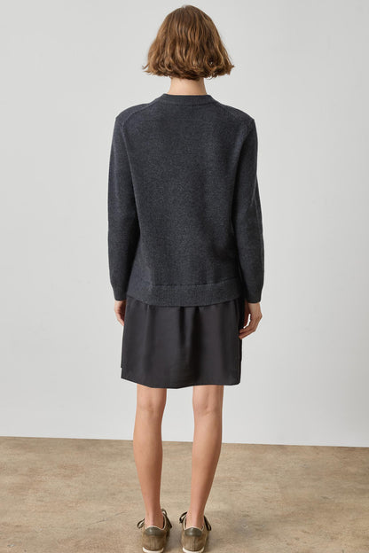 SHORT COMBO SWEATER DRESS PA3595