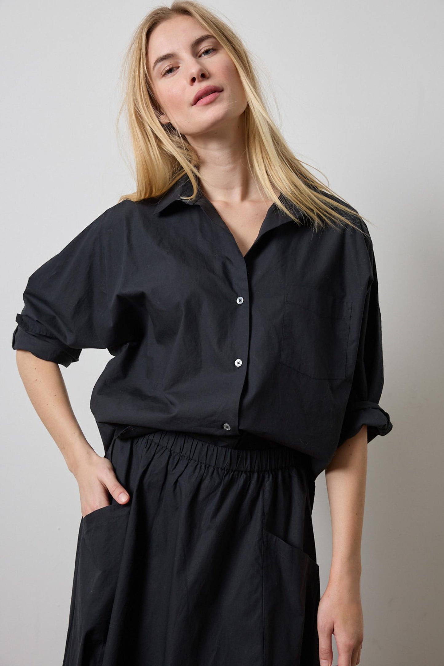 DOLMAN SLEEVE BUTTON DOWN PA3613