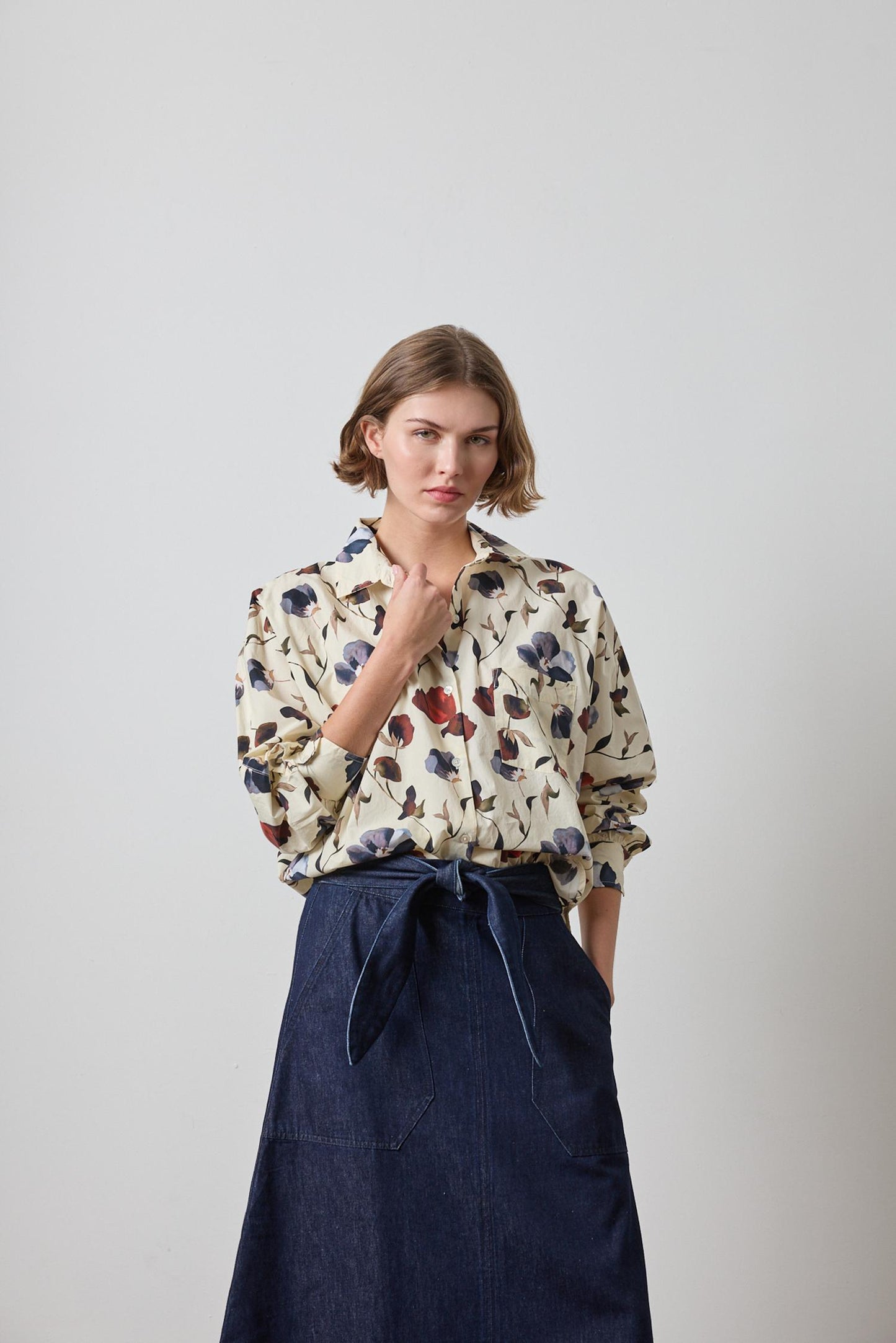 DOLMAN SLEEVE BUTTON DOWN PA3613
