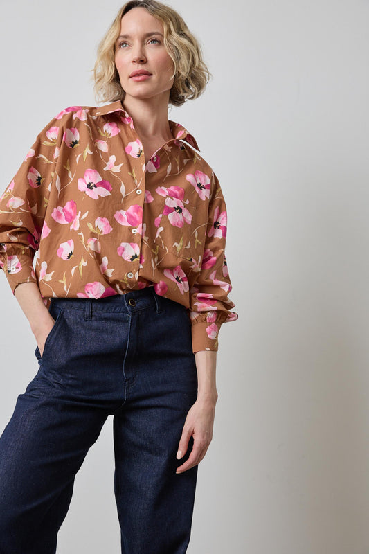 DOLMAN SLEEVE BUTTON DOWN PA3613