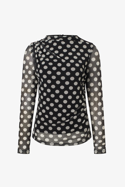 POLKA DOT LONG SLEEVE TOP PM2014