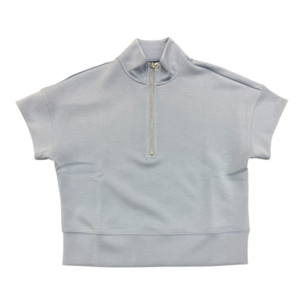 QUARTER ZIP TOP  W/ EXTENDED SLEEVE 61234