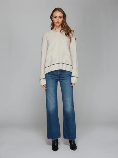 RIB V WITH CONTRAST WHIPSTITCH R14330