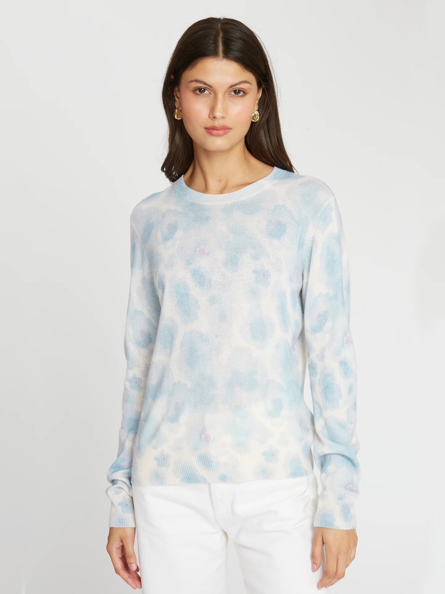 WATERCOLOR FLORAL CREW R14406