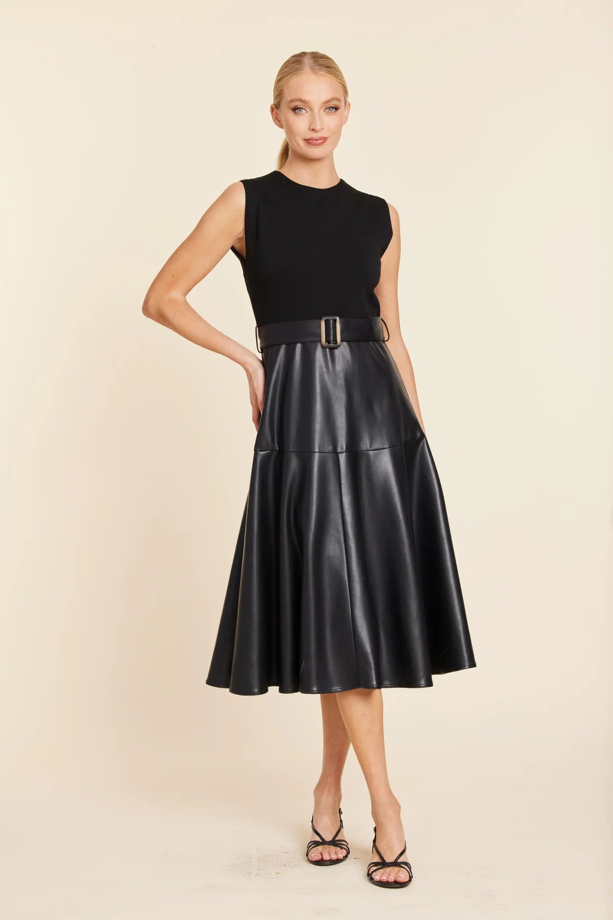 FULL CIRCLE SKIRT MIDI DRESS 409