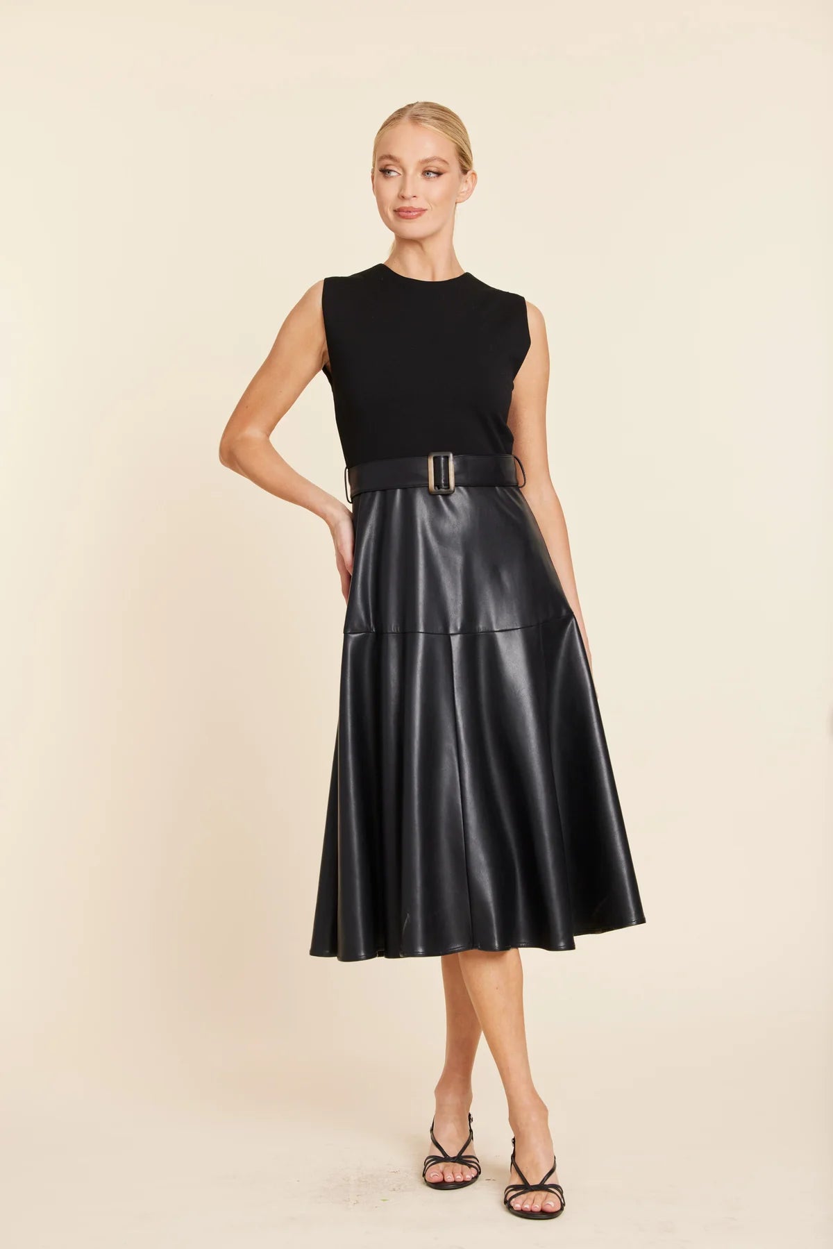 FULL CIRCLE SKIRT MIDI DRESS 409