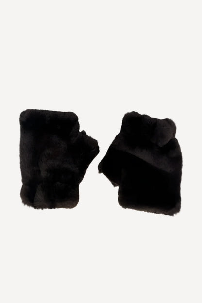 FINGERLESS FUR GLOVES