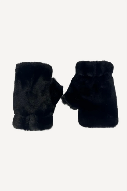 FINGERLESS FUR GLOVES